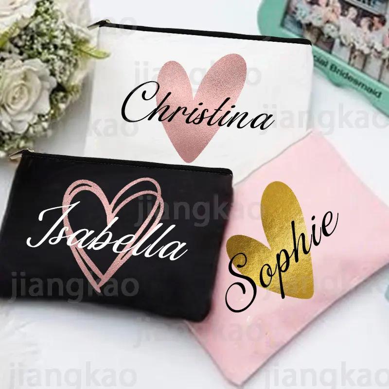 Monogram Custom Case - Borsa per il trucco personalizzata Damigella