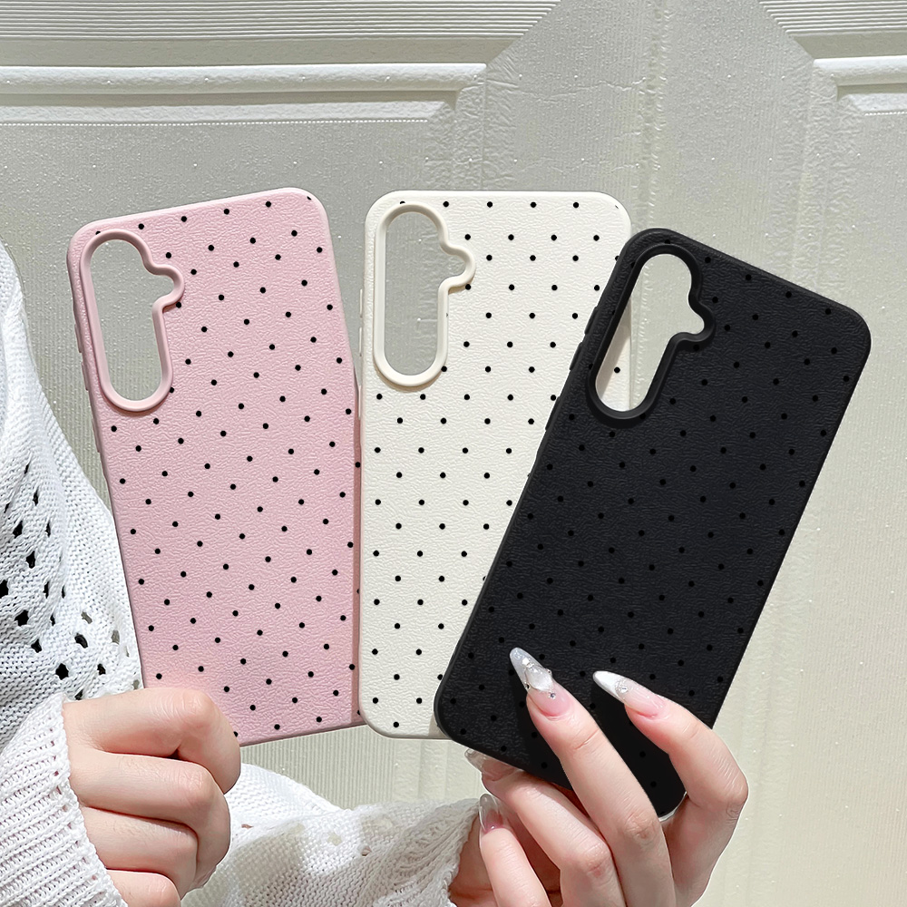 Phone Cases Samsung S25 Fe - Cover in Silicone con Pois Stile