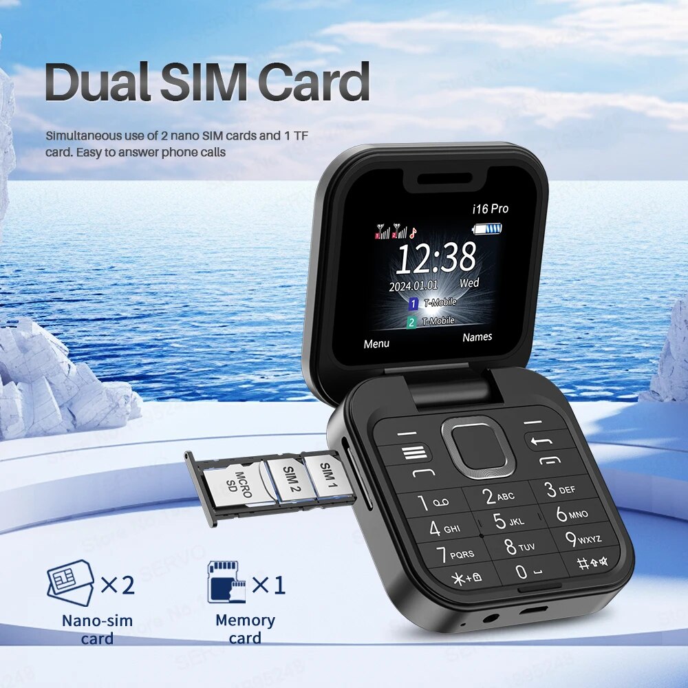 SERVO I16 Pro MIni Fold Telefo - Phone Cases Verizon recensione e prezzo